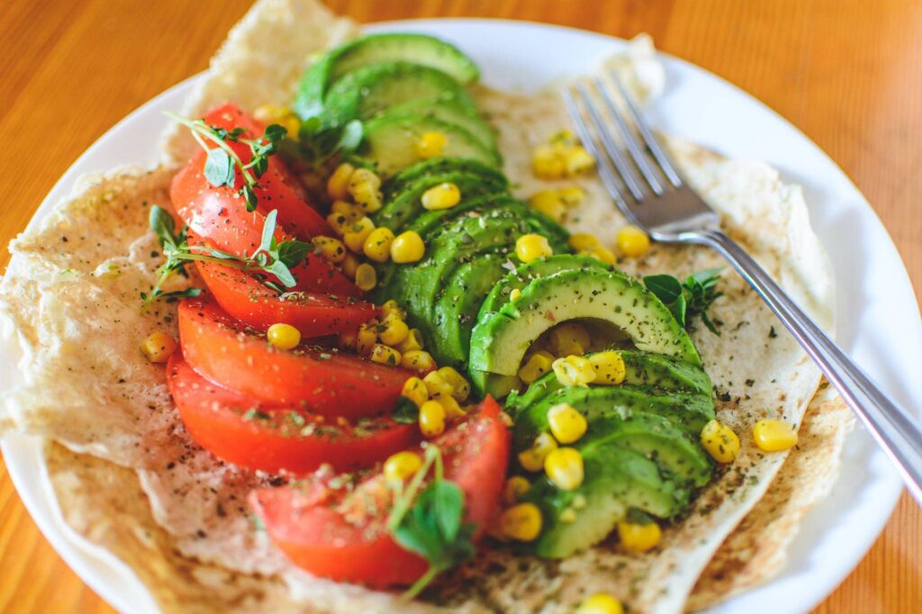 ensalada de aguacate para el estrés